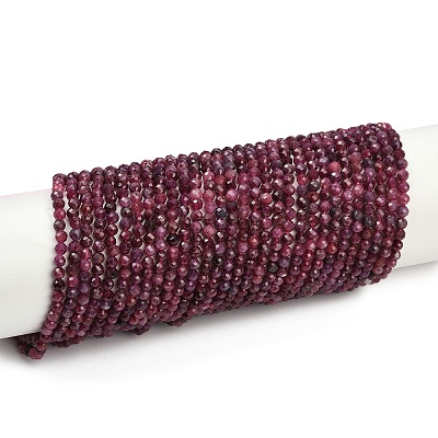 Натуральный турмалин бисер нитей&nbsp;G-F789-03-3mm-1
