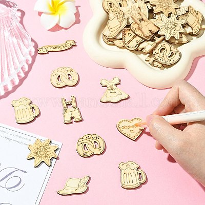 50 шт. сосновые декоративные материалы своими руками WOOD-CJC0050-01-1