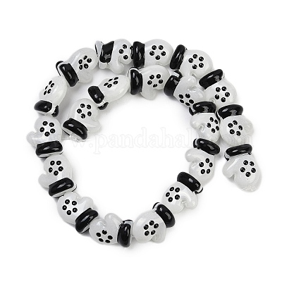 Бусины из стеклянной эмали LAMP-R004-07I-1