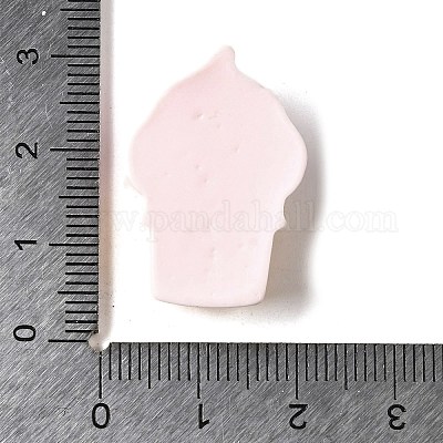 Розовые милые кабошоны из непрозрачной смолы RESI-L046-A01-1