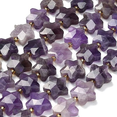 Natürlichen Amethyst Perlen Stränge&nbsp;G-L657-A08-01-1