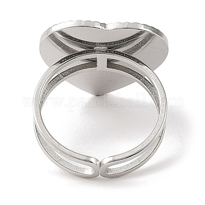 Кольца-манжеты из нержавеющей стали 304 с эмалью для женщин RJEW-F166-52P-02-1