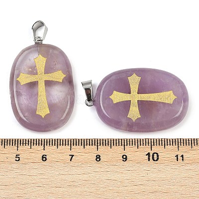 Подвески из натурального аметиста  G-S392-01E-1