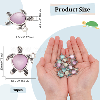 18шт стеклянные подвески FIND-OC0002-51-1