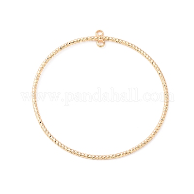 Латунные подвески с открытой задней панелью KK-O144-09G-1