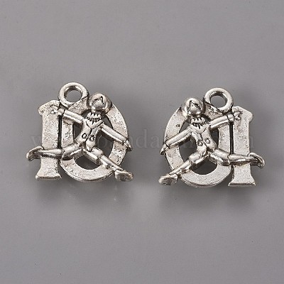 4Pcs Tibetan Antique Gold FLOWER Charms LARGE Pendants Jewelry Findings FL19