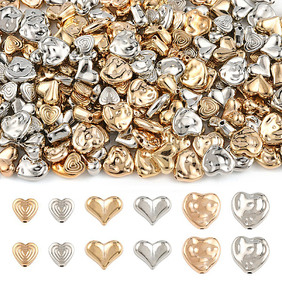 120шт 3 стиля пластиковые бусины ccb&nbsp;CCB-YW0001-76G-1