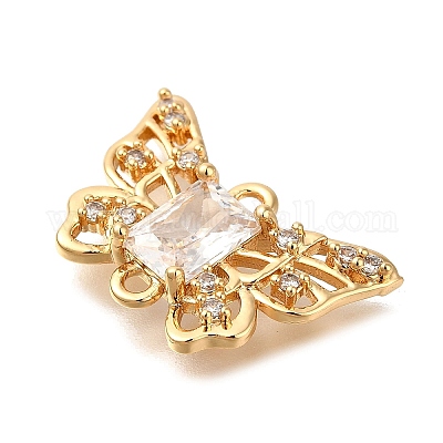 Латунные микро проложить кубического циркония подвески KK-M301-02G-1