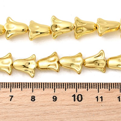 Стеклянные бусины с гальваническим покрытием  EGLA-F166-14-1