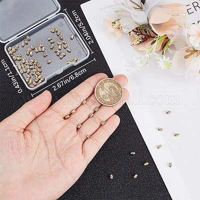 100 шт. Латунные бусины&nbsp;KK-BBC0009-33-1