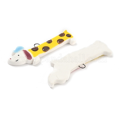 Ручной работы фарфора большие кулоны PORC-I030-01-1