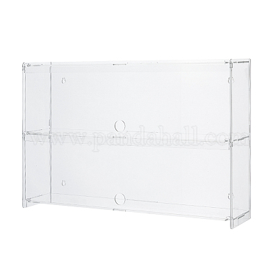 2-ярусная прозрачная акриловая витрина для минифигурок ODIS-WH0061-50B-1