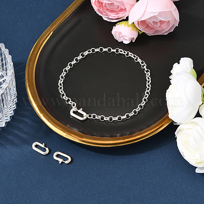 3 шт. 925 кольца-пружинки из стерлингового серебра STER-BBC0008-64A-S-1