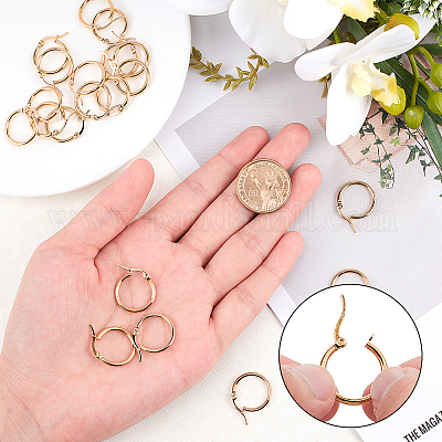 201 серьги-кольца из нержавеющей стали STAS-UN0002-65G-1