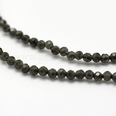 Natürlichen Obsidian Perlen Stränge&nbsp;G-F507-02-1