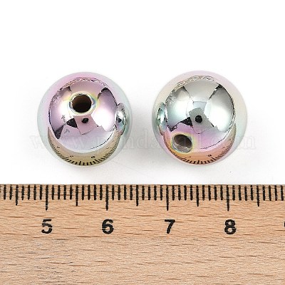 УФ-покрытие непрозрачные бусины из пластика ccb MACR-L007-27-1