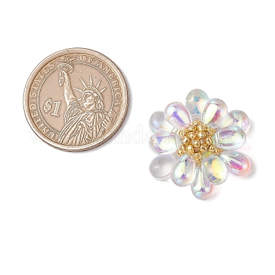 Подвески из прозрачного стекла в форме капли PALLOY-MZ00601-07-1