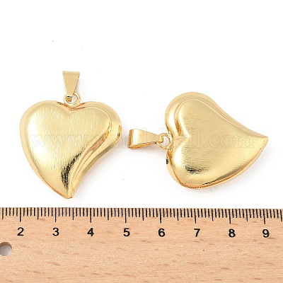 Подвески сердце латуни KK-M327-04B-G-1