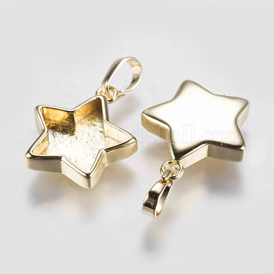 Сеттинги для кулона (кабошонов) KK-G338-07G-1