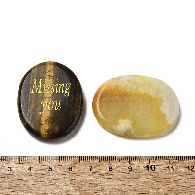 Кабошоны из натурального смешанного драгоценного камня G-U031-02B-1