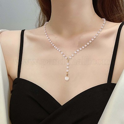 Пластиковая цепочка с искусственным жемчугом JX303A-1