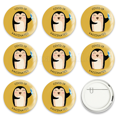 Брошь из белой жести JEWB-WH0012-035-1