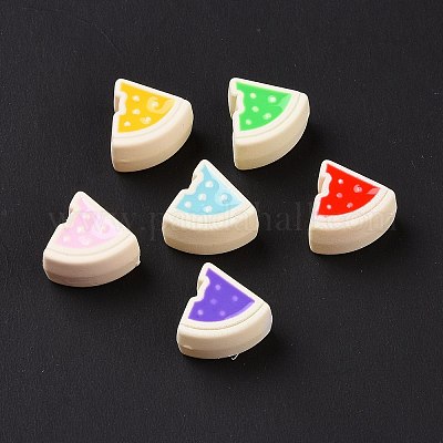 Прорезиненный стиль акриловые европейские бусины SACR-E009-13-1