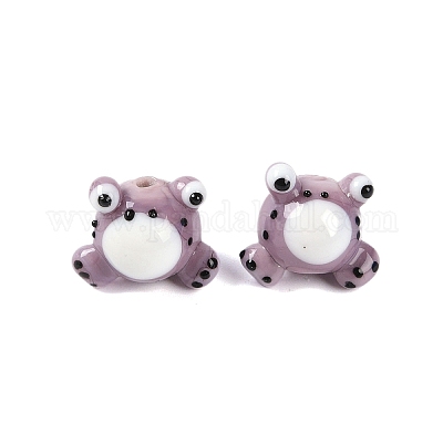 Бусы лэмпворк ручной работы LAMP-P066-07B-1