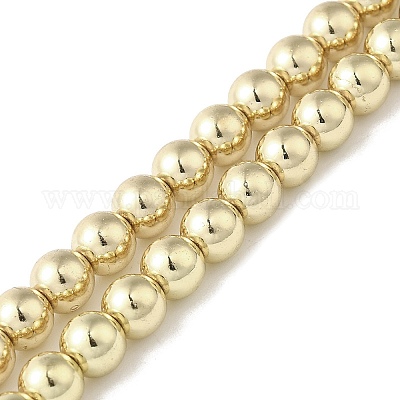 Гальванические нити из синтетических немагнитных гематитовых бусин G-I364-C03-G-1