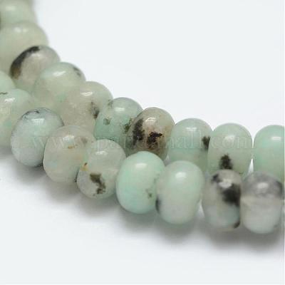 Натуральный кунжут яшма / киви нитки бусины яшмы G-G665-03-6x4mm-1