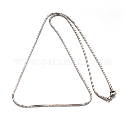 Не тускнеющие ожерелья из нержавеющей стали 304 в виде змеи NJEW-E122-31A-1