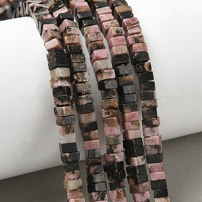 Природные родонит бисер нитей G-I394-A10-1