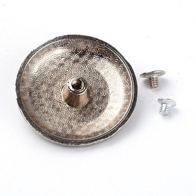 Заклепка винта сплава & имитация бирюзы корабля твердая PALLOY-WH0084-24A-1