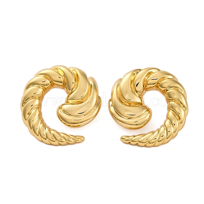 Серьги-гвоздики из латуни с висячим покрытием для женщин EJEW-C125-23B-G-1