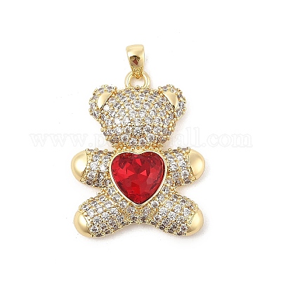 Латунные микро проложить кубического циркония подвески KK-P300-03G-01-1