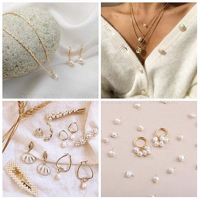 Подвески из натурального пресноводного жемчуга PEAR-PH0001-01-1