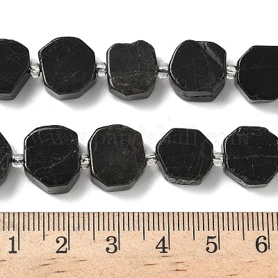 Натуральный черный турмалин бисер нитей G-I394-D17-1