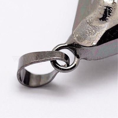 Граненый стеклянные большие кулоны GLAA-G025-02-1