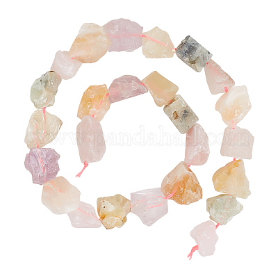 1 Strand of Semiprecious Gemstone Large Nugget Beads - Rose