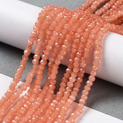 Запекание расписных стеклянных бусин с имитацией нефрита DGLA-A034-J2MM-A31-1