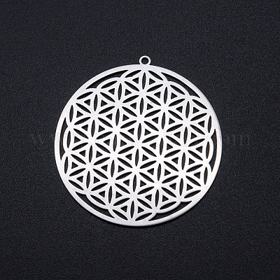 Амулеты из филигранной нержавеющей стали 201 STAS-T049-T697-1-1