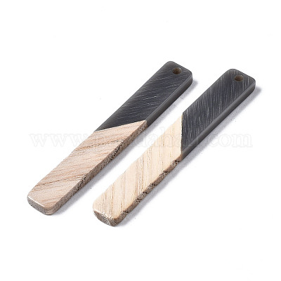 Большие подвески из смолы и дерева X-RESI-T035-19-A01-1