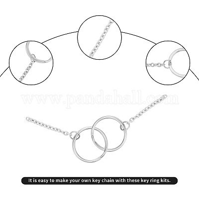 Разъемные застежки для ключей из нержавеющей стали 304 STAS-UN0006-33P-1