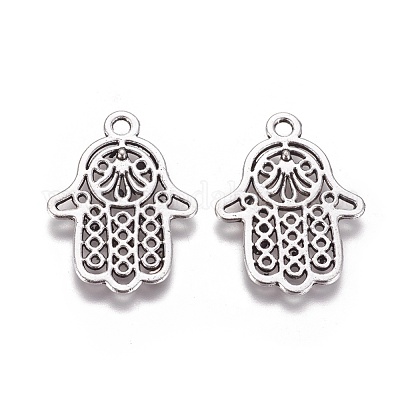 Тибетском стиле филигрань сплава подвески TIBEP-5262-AS-FF-1