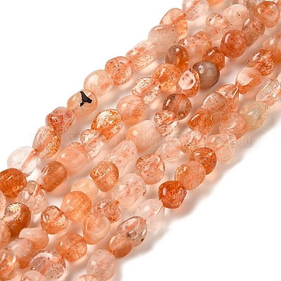 Natürliche sunstone Perlen Stränge&nbsp;G-L608-A04-01-1