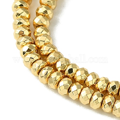 Гальванические нити из синтетических немагнитных гематитовых бусин G-H020-D01-03-1