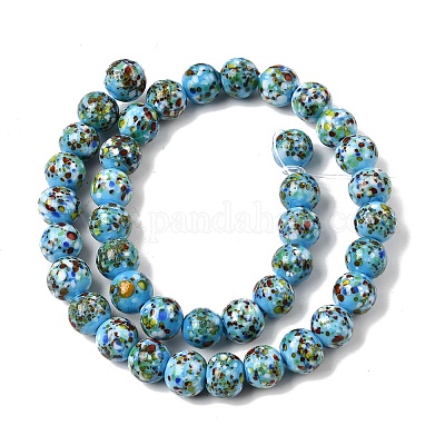 Бусы лэмпворк ручной работы&nbsp;LAMP-H071-01C-08-1