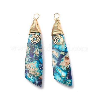 Натуральный регалит / имперская яшма / морские отложения яшма большие кулоны PALLOY-JF01631-01-1