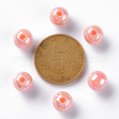 Непрозрачные акриловые бусины X-MACR-S370-D8mm-A12-1