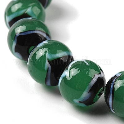 Бусы лэмпворк ручной работы LAMP-P062-02H-1